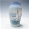 Image 1 : Royal Copenhagen Porcelain Vase with Sailing Scene