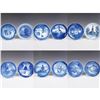 Image 1 : 12pc Royal Copenhagen Blue and White Collectible Plates, 1924-1979