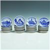 Image 1 : 26pc Royal Copenhagen Miniature Landmark Plates 2010