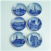 Image 2 : 26pc Royal Copenhagen Miniature Landmark Plates 2010