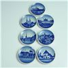 Image 4 : 26pc Royal Copenhagen Miniature Landmark Plates 2010