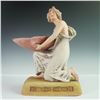Image 1 : Royal Dux Porcelain Figurine of Kneeling Woman with Shell Bowl