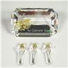 Image 5 : 6pc Swarovski Crystal Figurines with Base and Plaque, Columbine & Tulips