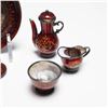 Image 2 : 10pc Viennese Style Enamel Miniature Tea Set with Hand Painted Scenes