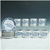 Image 1 : 16pc Royal Tuscan Blue Tea Set for 8