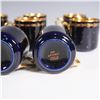 Image 5 : 24pc Arabia of Finland Demitasse Set, Cobalt Blue and Gold