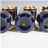 Image 6 : 24pc Arabia of Finland Demitasse Set, Cobalt Blue and Gold