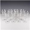 Image 2 : 8pc Etched Wine Glasses with Leaf Pattern