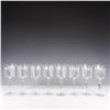Image 3 : 8pc Etched Wine Glasses with Leaf Pattern