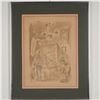 Image 1 : Eduardo Vicente, Color Lithograph on Paper, Man Living in Room