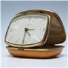 Image 1 : Vintage Rensie Travel Alarm Clock in Leather Case