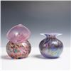 Image 1 : 2pc Arte Vargas Signed Iridescent Art Glass Vases