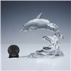 Image 8 : Swarovski Crystal Figurine, Dolphin on a Wave, with Box
