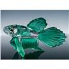 Image 1 : Swarovski Crystal Figurine, Siamese Fighting Fish Green