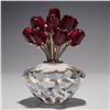 Image 2 : Swarovski Crystal Figurine, Vase of Roses 15th SCS Anniversary, with Box