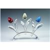 Image 1 : Swarovski Crystal Tulip Trio with Stand