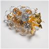 Image 2 : Swarovski Large Crystal Grapes with Gold Finish