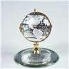 Image 2 : 2pc Swarovski Crystal Figurines, Baby's Rattle and Globe Clock with Mirror