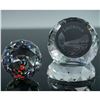 Image 1 : 3pc Swarovski Crystal Paperweights with Stand