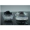 Image 3 : 3pc Swarovski Crystal Paperweights with Stand