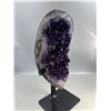 Image 2 : 11 X 4.2 INCH  AMETHYST CRYSTAL ON STAND HIGH GRADE BEAUTIFUL PIECE DARK COLOURS