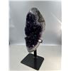 Image 3 : 11 X 4.2 INCH  AMETHYST CRYSTAL ON STAND HIGH GRADE BEAUTIFUL PIECE DARK COLOURS