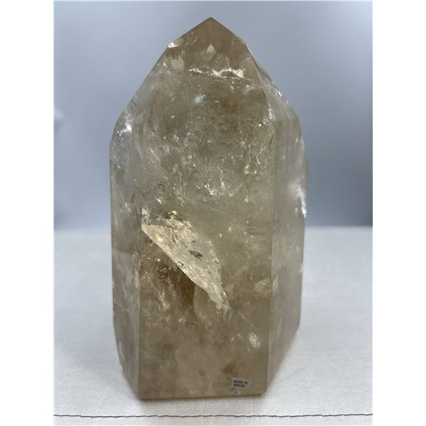8 X 3.8 INCH  NATURAL CITRINE WITH AURA  HIGH GRADE FROM BRAZIL