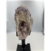 Image 4 : 11 X 4.3 INCH AMETHYST WITH CALCITE UNIQUE FORMATION ON BOTH  SIDE