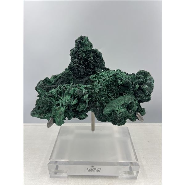 8 X 5 INCH VELVET MALACHITE SPECIMEN