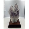 Image 1 : 11 X 6 INCH  LARGE AMETHYST POINT ON STAND FROM BRAZIL