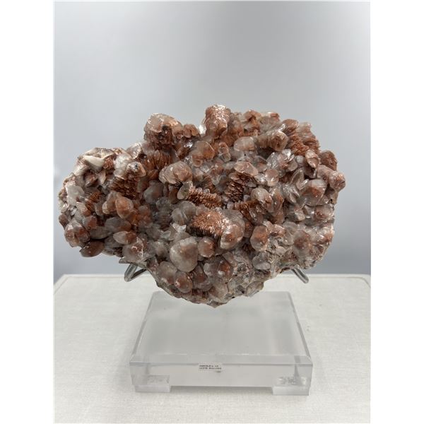 9 1/2 X 10 INCH RARE LARGE PAGODA  CHOCOLATE CALCITE SPECIMEN