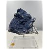 Image 1 : 7 X 10 INCH BLUE BERRY  WITH CALCITE SPECIMEN ON STAND