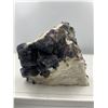 Image 4 : 6 X 8  INCH BLUE BERRY FLUORITE SPECIMEN ON STAND