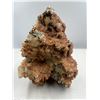 Image 7 : 6 X 4.5  INCH DOG TOOTH RED CALCITE SPECIMEN WITH PYRITE ON STAND