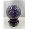 Image 1 : 440 MM CIRCUMFERENCE (136 MM DIAMETER) AMETHYST CRYSTAL SPHERE
