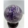 Image 5 : 440 MM CIRCUMFERENCE (136 MM DIAMETER) AMETHYST CRYSTAL SPHERE