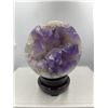 Image 1 : 23 INCH  CIRCUMFERENCE  LARGE  AMETHYST SPHERE FROM BOLIVIA