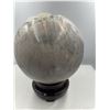 Image 4 : 23 INCH  CIRCUMFERENCE  LARGE  AMETHYST SPHERE FROM BOLIVIA