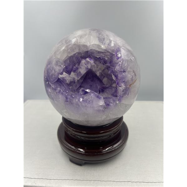 20 INCH CIRCUMFERENCE AMETHSYT SPHERE  FROM BRAZIL
