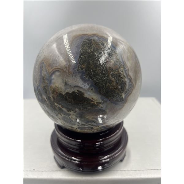 20 INCH CIRCUMFERENCE AMETHYST SPHERE FROM BRAZIL