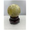 Image 2 : 18 INCH CIRCUMFERENCE NATURAL CITRINE  SPHERE FROM BRAZIL