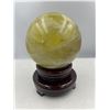 Image 4 : 18 INCH CIRCUMFERENCE NATURAL CITRINE  SPHERE FROM BRAZIL