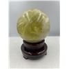 Image 5 : 18 INCH CIRCUMFERENCE NATURAL CITRINE  SPHERE FROM BRAZIL