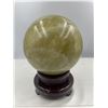 Image 2 : 19 INCH CIRCUMFERENCE NATURAL CITRINE SPHERE FROM BRAZIL