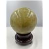 Image 4 : 19 INCH CIRCUMFERENCE NATURAL CITRINE SPHERE FROM BRAZIL