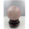 Image 2 : 16 1/2 INCH CIRCUMFERENCE  ROSE QUARTZ SPHERE FROM BRAZIL