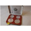 Image 1 : 1976 Montreal Olympics Coin Set Sterling 2 $5.00, 2 $1.00