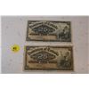 Image 1 : 2 Shinplaster Bank Notes