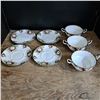Image 1 : 7 - Royal Albert China "Celebration" - 3 Soup Bowls, 4 Plates