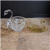 Image 1 : 2 Swan  - 1 Pinwheel Crystal, 1 Yellow Glass